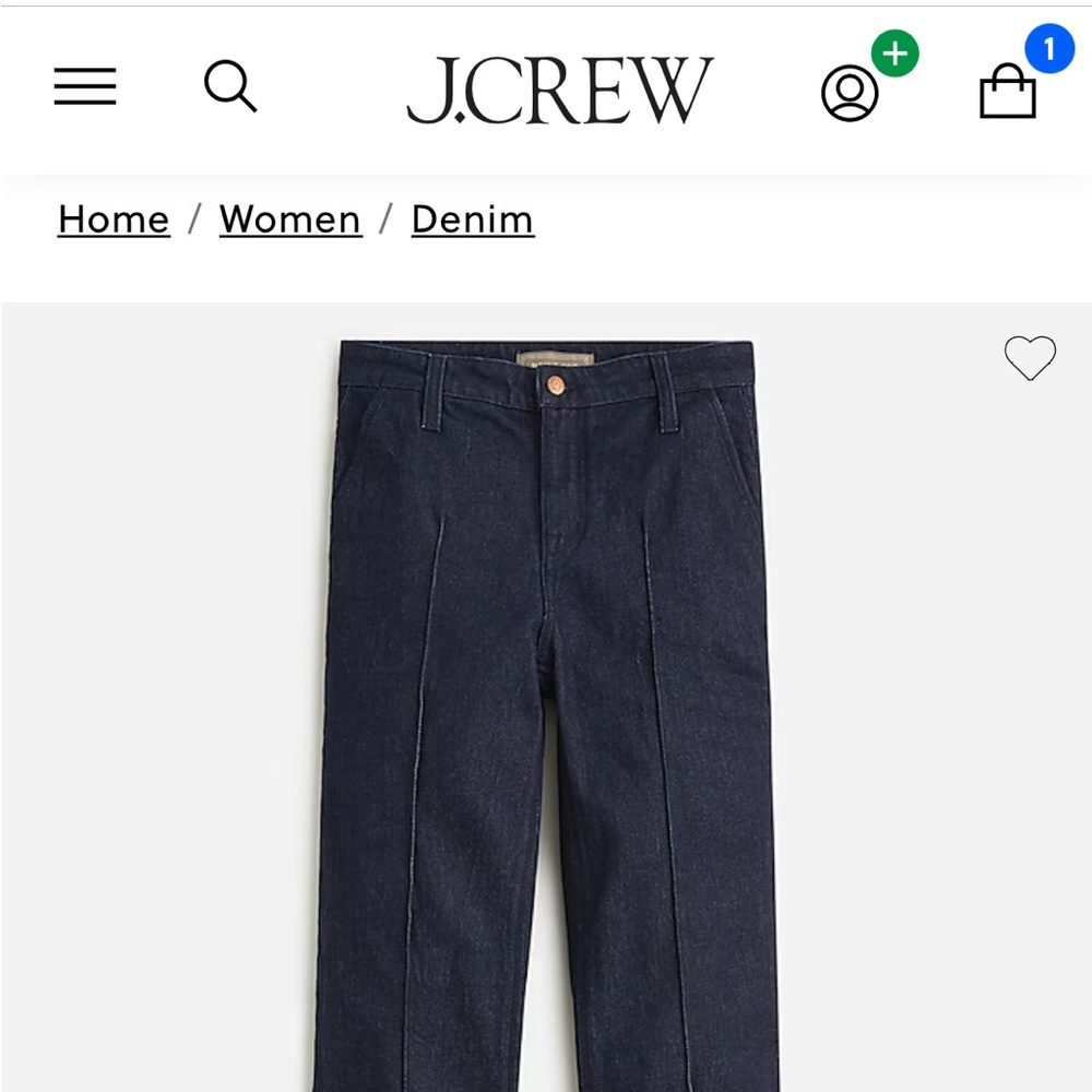 Limited-edition Point Sur pintuck flare jean in Rinse wash